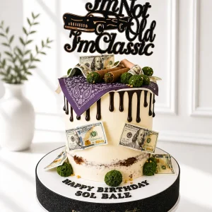 Jack Daniel's-Inspired Birthday Cake | Whiskey Cake | 07