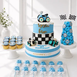 Cars Birthday Cake Set | Race Car & Transportation Cake Set | 02