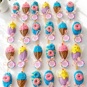 Ice Cream Cakecicles | Sweet Treat Theme Cakecicles | 01