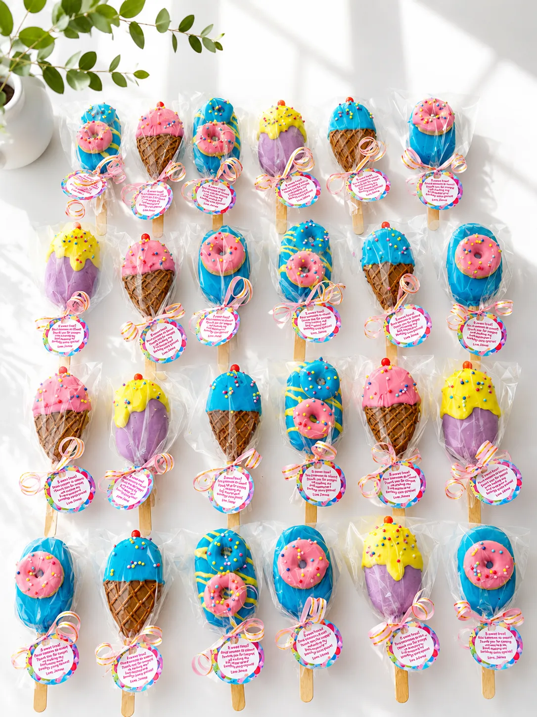 Ice Cream Cakecicles | Sweet Treat Theme Cakecicles | 01