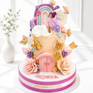 Fairy Birthday Cake | Floral Butterfly Cake | 02