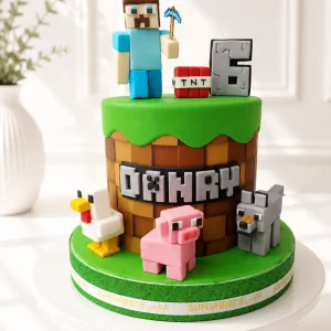 Minecraft Birthday Cake | Gaming Theme Cake | 02