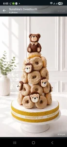 Teddy Bear Donut Tower | 01