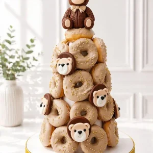 Teddy Bear Donut Tower | 01