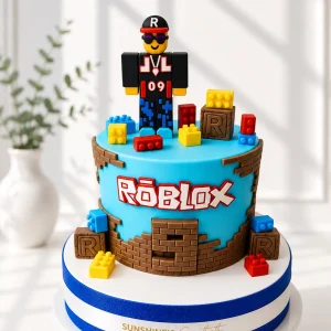 Roblox Birthday Cake | Gaming Theme Cake | 02