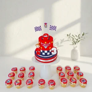 Cars Birthday Cake Set | Race Car & Transportation Cake Set | 03