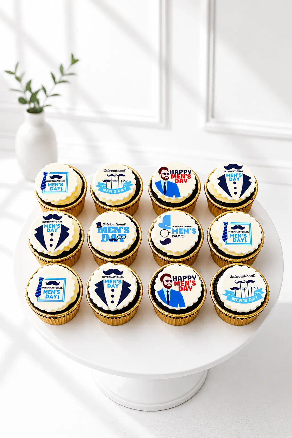 International Men's Day Cupcakes | Corporate Cupcakes | 6-Piece Set | 01