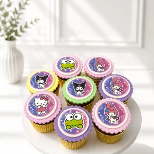 Sanrio & Friends Cupcakes | Kuromi Cupcakes | 6-Piece Set | 01