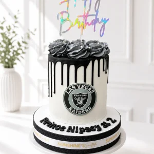 Las Vegas Raiders Birthday Cake | American Football Cake | 01