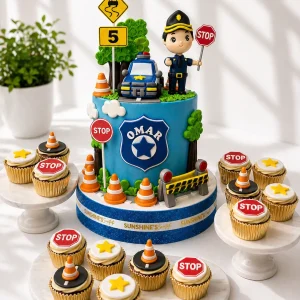 Cars Birthday Cake Set | Race Car & Transportation Cake Set | 05