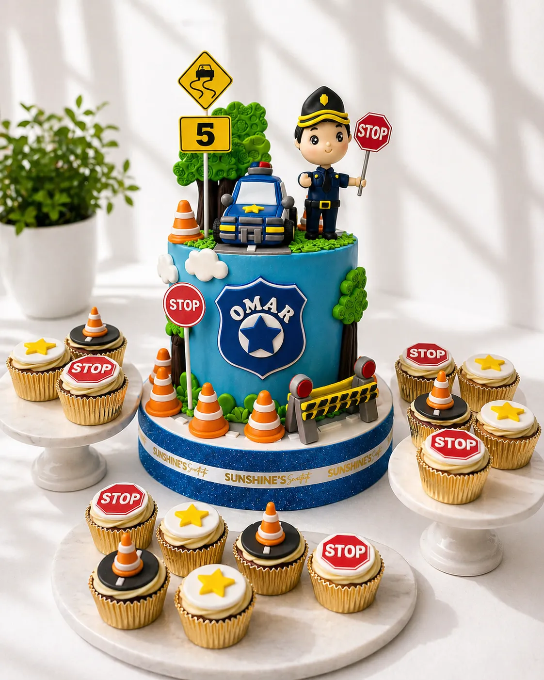 Cars Birthday Cake Set | Race Car & Transportation Cake Set | 05