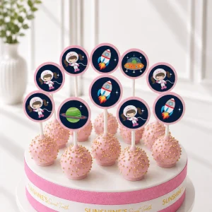Galaxy Cake Pops | Astronaut Party Cake Pops | 01