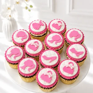 Barbie Cupcakes | Barbie Birthday Cupcakes | 6-Piece Set | 01