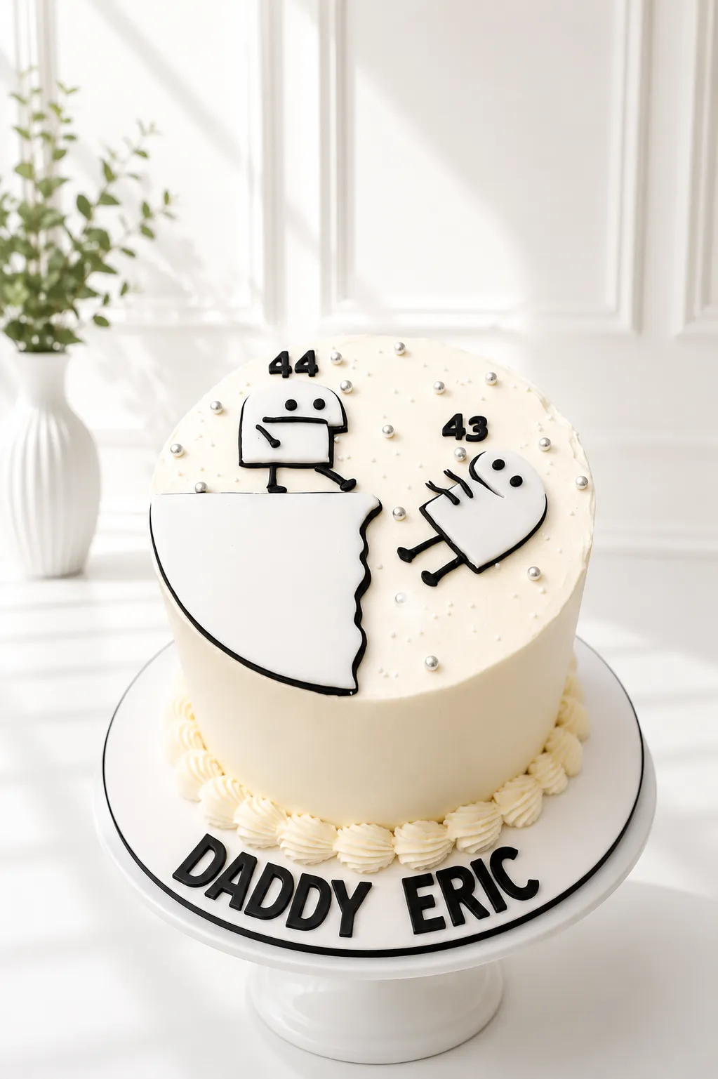 Black & Gold Birthday Cake for Men | Luxury Cake | 010
