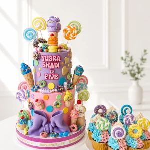 Candyland Birthday Cake Set | Candy Theme Cake Set | 01