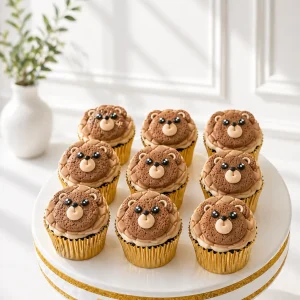 Bear Cupcakes | Teddy Bear Cupcakes | 6-Piece Set | 01