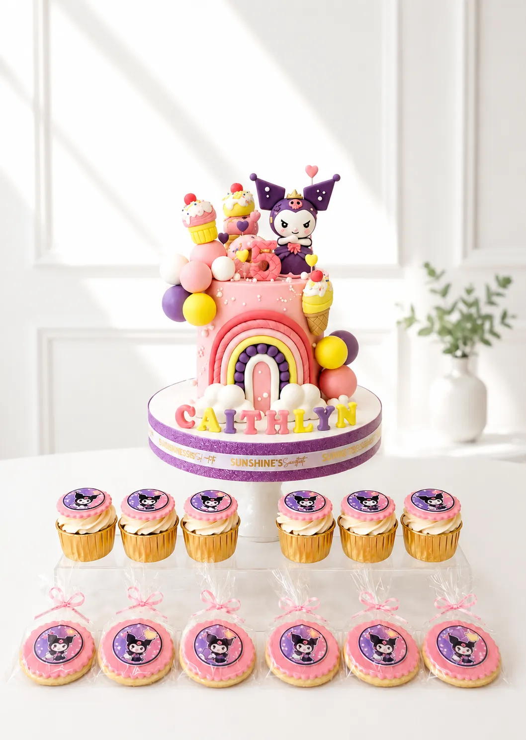 Kuromi Birthday Cake | Sanrio & Friends Cake | 01