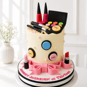 Makeup Birthday Cake | MAC-Inspired Beauty Cake | 01