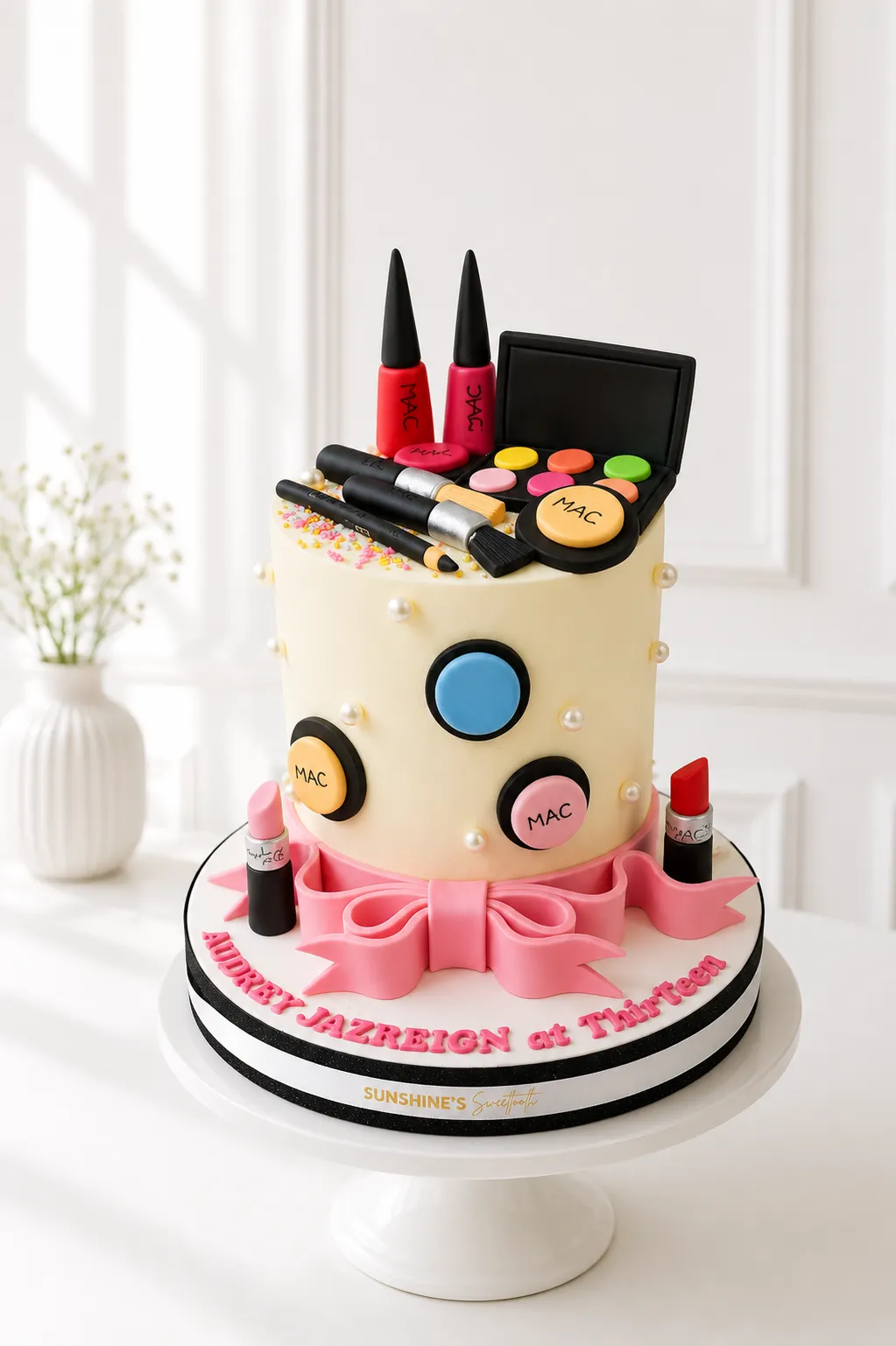 Makeup Birthday Cake | MAC-Inspired Beauty Cake | 01