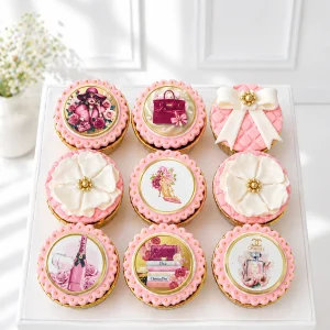 Luxury Fashion Cupcakes | Designer-Inspired Cupcakes | 6-Piece Set | 01