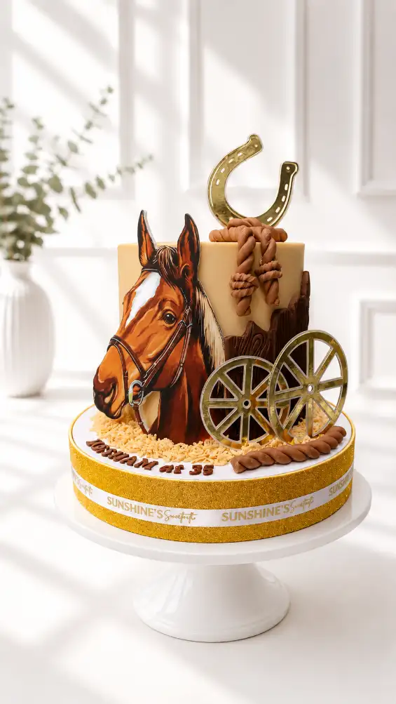 Farm Animals Birthday Cake | Horse Cake | 01