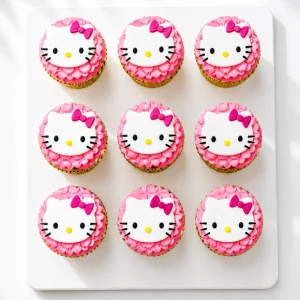Hello Kitty Cupcakes | Character Theme Cupcakes | 6-Piece Set | 01