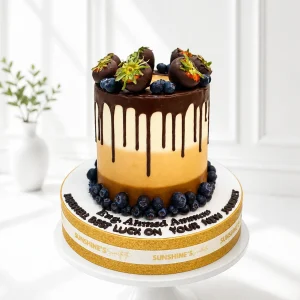 Blueberry & Strawberry Birthday Cake | Berry Cake | 01
