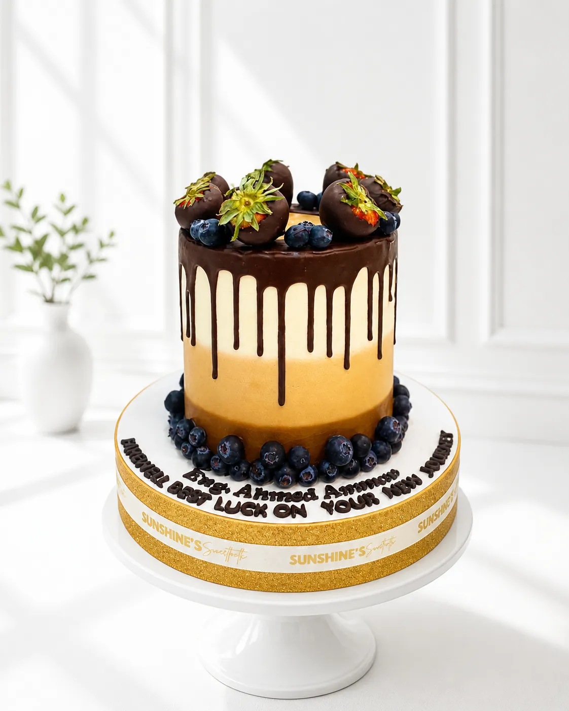 Blueberry & Strawberry Birthday Cake | Berry Cake | 01