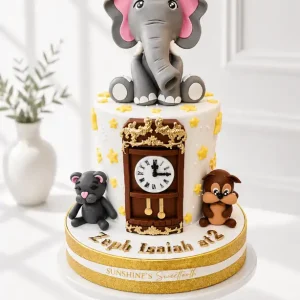 Hickory Dickory Dock Cake | Nursery Rhyme Birthday Cake | 01