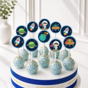 Galaxy Cake Pops | Astronaut Party Cake Pops | 02