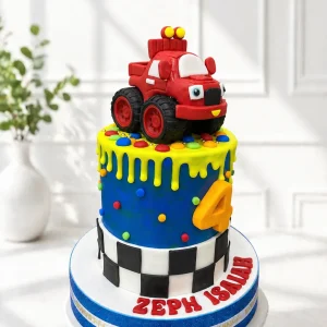Blaze and the Monster Machines Birthday Cake | Monster Truck Cake | 01