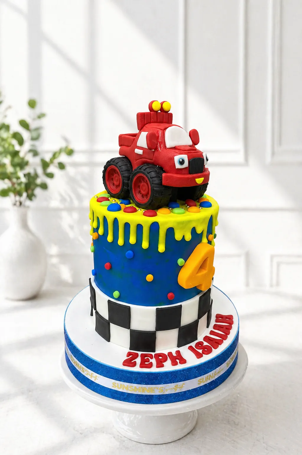 Blaze and the Monster Machines Birthday Cake | Monster Truck Cake | 01