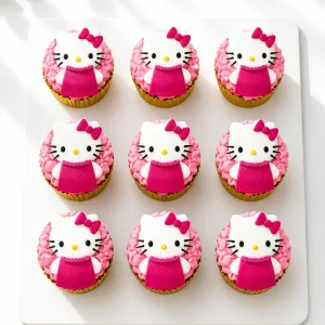 Hello Kitty Cupcakes | Character Theme Cupcakes | 6-Piece Set | 02
