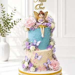 2-Tier Fairy Cake | Baptism Dedication Celebration Cake | 01
