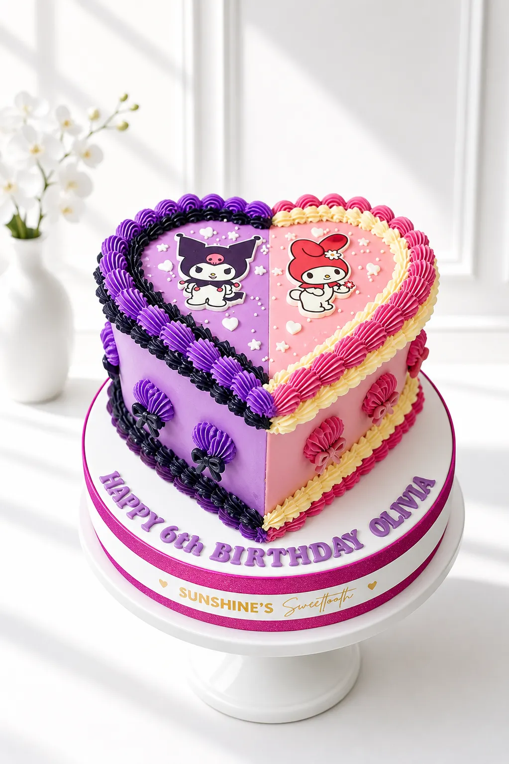 Kuromi Birthday Cake | Sanrio Theme Cake | 03
