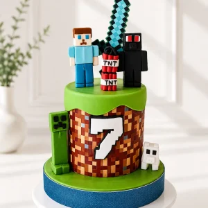 Minecraft Birthday Cake | Gaming Theme Cake | 03