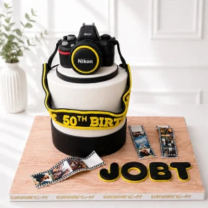 Nikon-Inspired Camera Cake | Photography Birthday Cake | 01