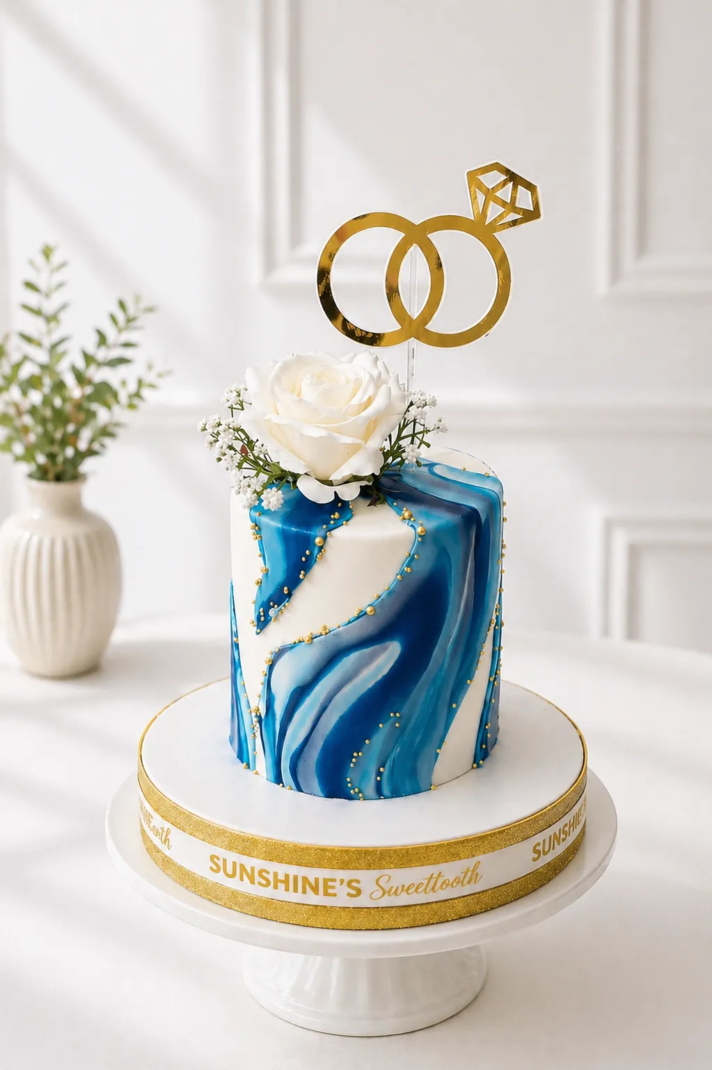 Elegant Wedding Cake | Engagement & Anniversary Cake | 03