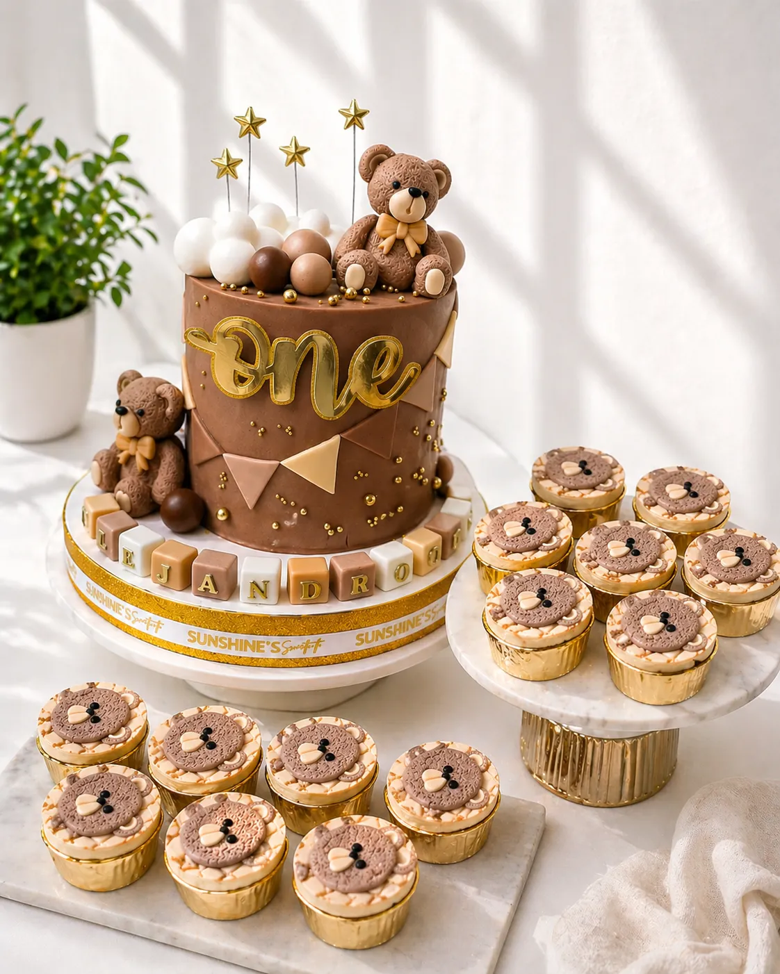 Teddy Bear Birthday Cake Set | Teddy Bear Theme Cake Set | 03