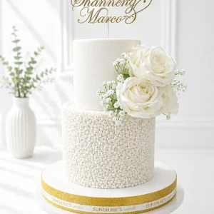 2-Tier Elegant Wedding Cake | Engagement & Anniversary Cake | 03