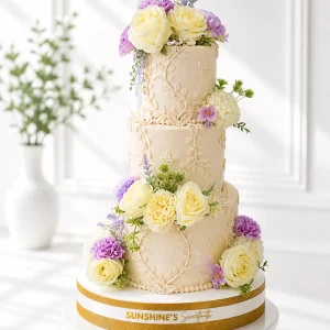 3-Tier Elegant Wedding Cake | Engagement & Anniversary Cake | 03
