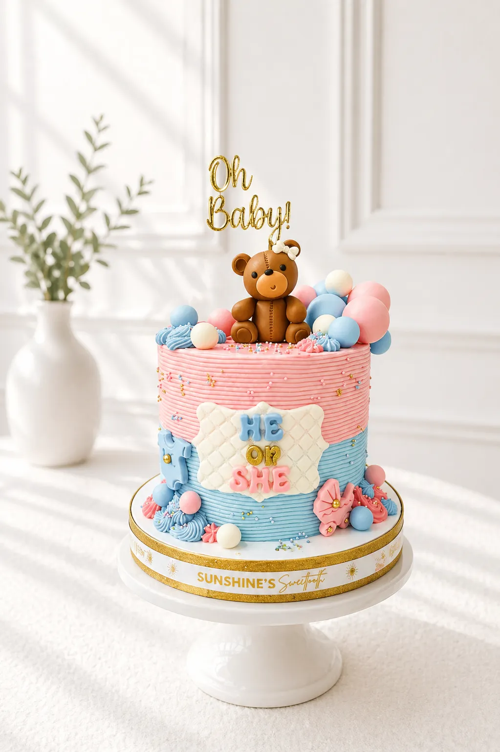 Gender Reveal Cake | Boy or Girl? He or She? Cake | 03
