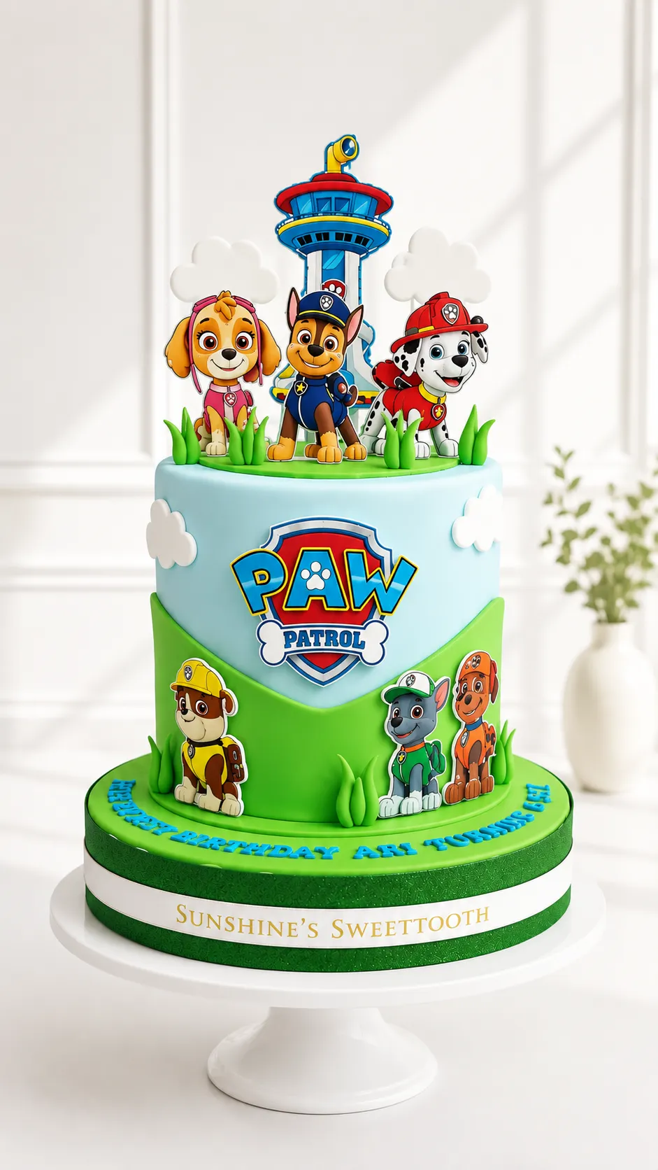 Paw Patrol Birthday Cake | Dog Theme Cake | 03