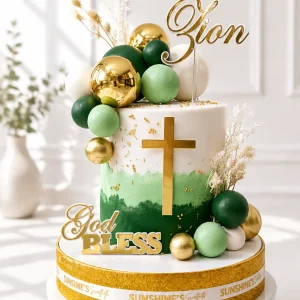 Baptism Cake | Floral Baby Dedication Cake | 02