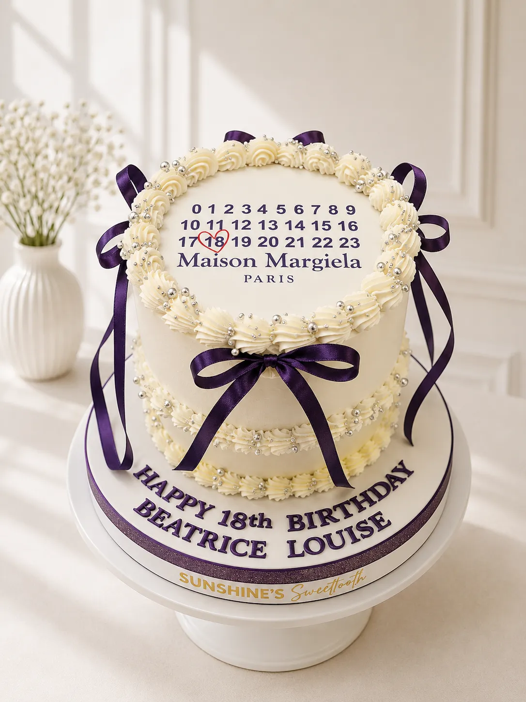 Vintage Buttercream Cake | Calendar Birthday Cake | 01