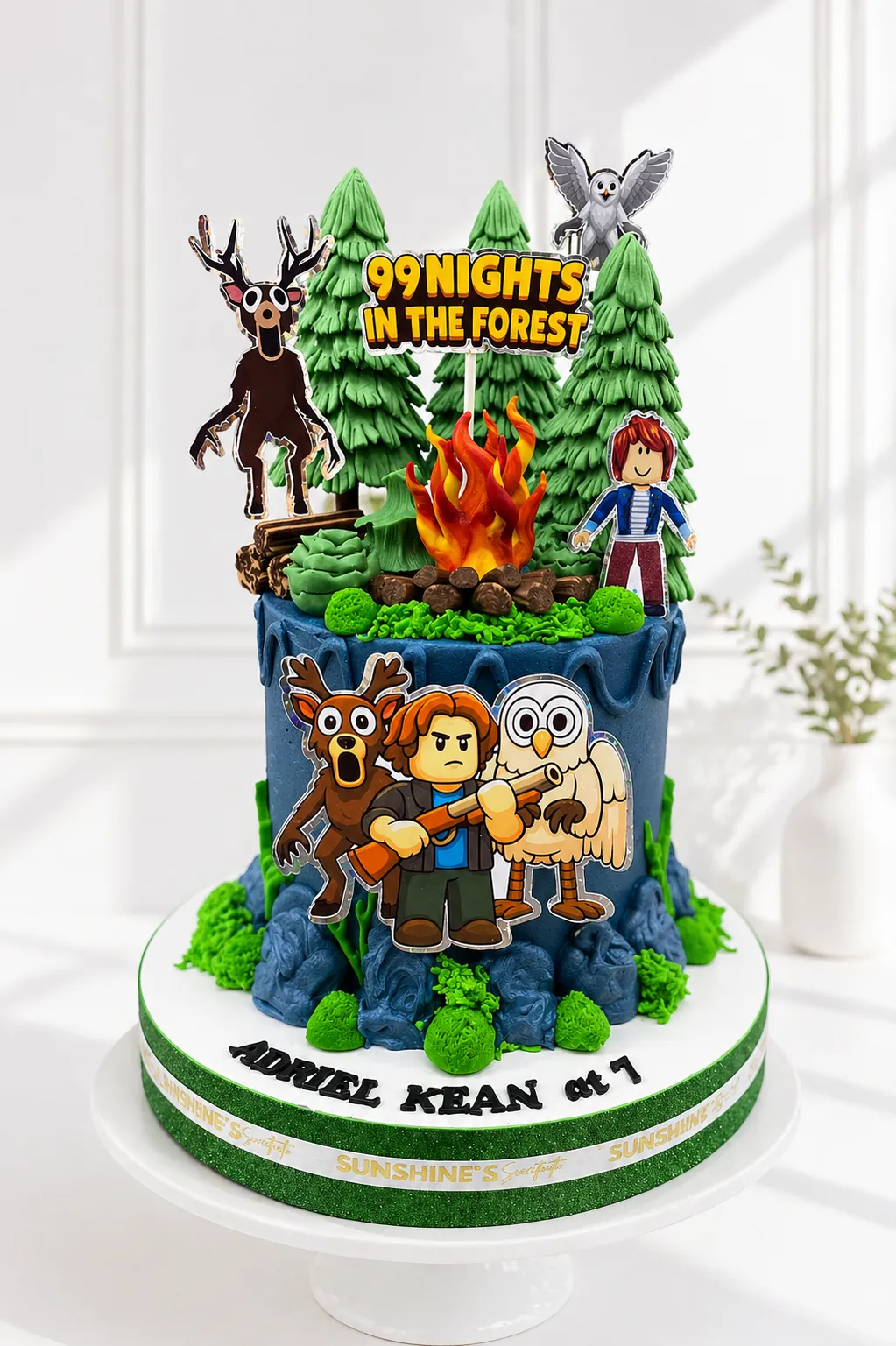 99 Nights in the Forest Birthday Cake | Gaming Theme Cake | 01