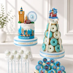 London Birthday Cake Set | London Theme Cake Set | 01