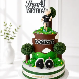 Runner Birthday Cake | Jogging Theme Cake | 01
