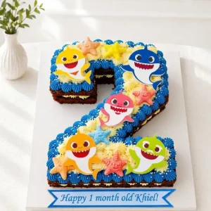 Baby Shark Birthday Cake | Under the Sea Cake | 01