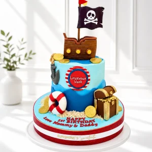Pirate Ship Birthday Cake | Pirate Theme Cake | 01